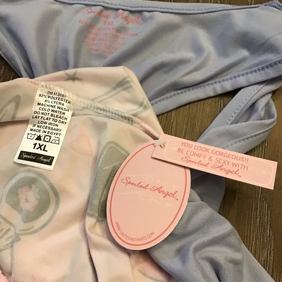 Spoiled Angel Womens 2pc Cute Lipstick Sleepwear Pajama Set - Picture 8 of 9